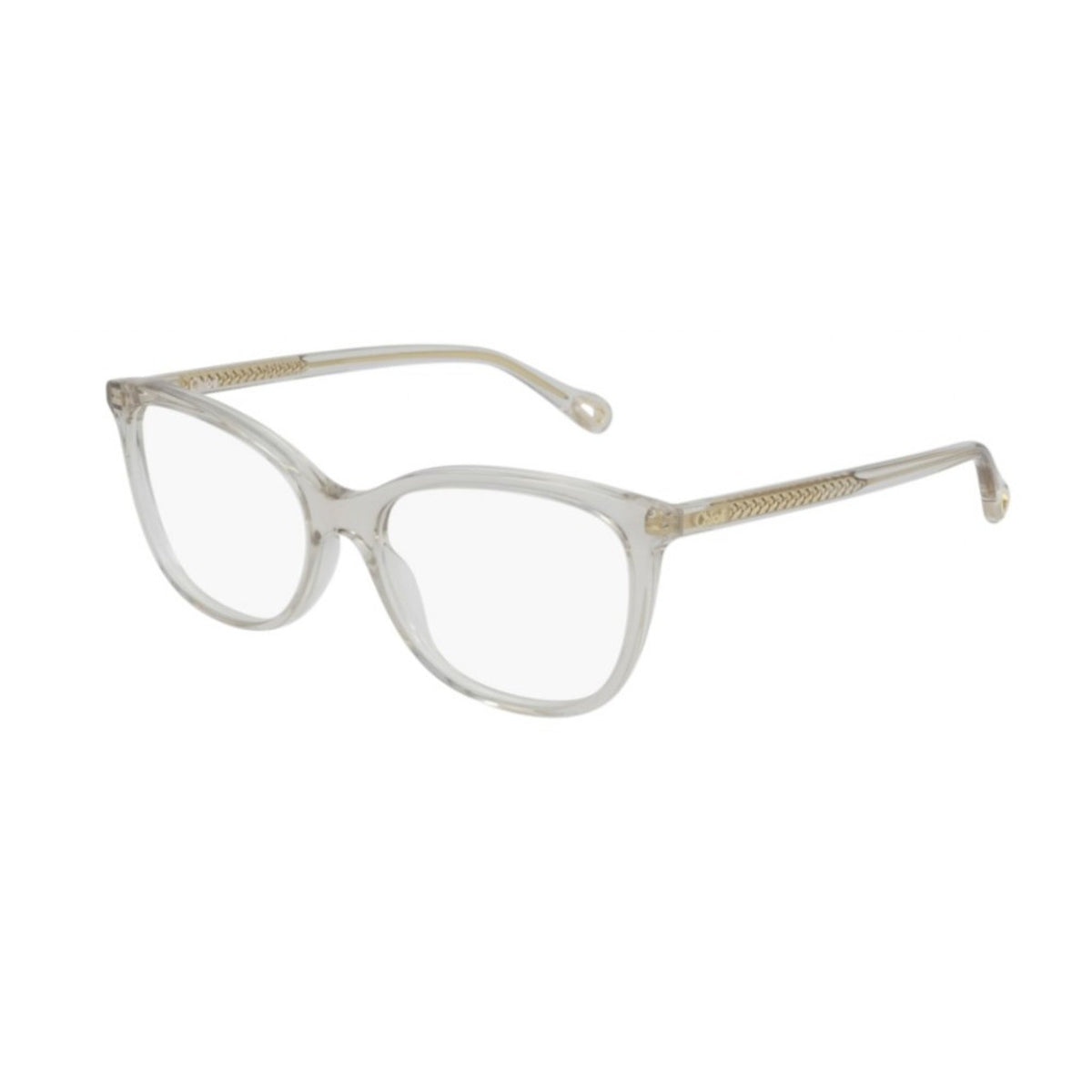Chloé Women's Sunglasses Spring Summer 2021 Beige Transparent Demo Lens Demo Lens Transparent CH0013O 007