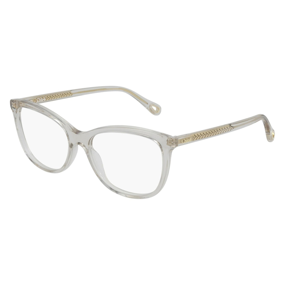 Chloé Women's Sunglasses Spring Summer 2021 Beige Transparent Demo Lens Demo Lens Transparent CH0013OA 003