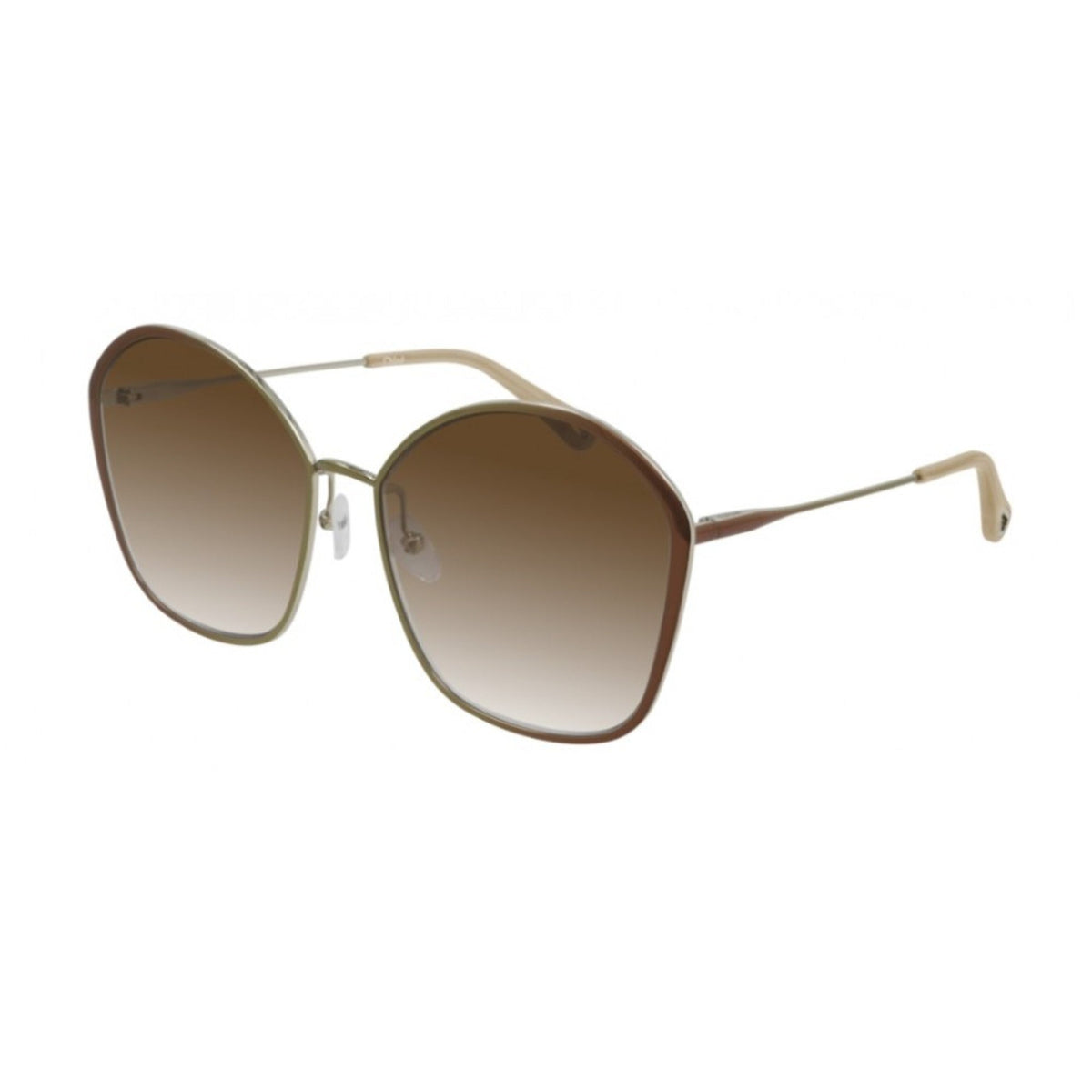 Chloé Women's Sunglasses Spring Summer 2021 Brown Brown Nylon Nylon Green CH0015S 002