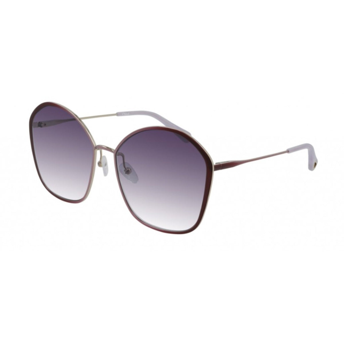 Chloé Women's Sunglasses Spring Summer 2021 Burgundy Violet Nylon Nylon Violet CH0015S 003