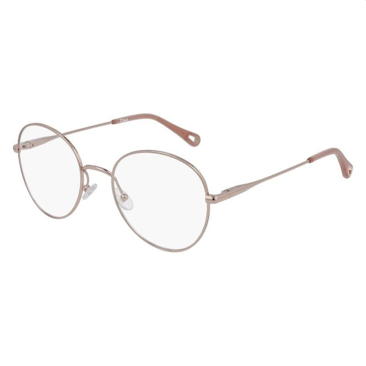 Chloé Women's Sunglasses Spring Summer 2021 Gold Transparent Demo Lens Demo Lens Red CH0021OA 002