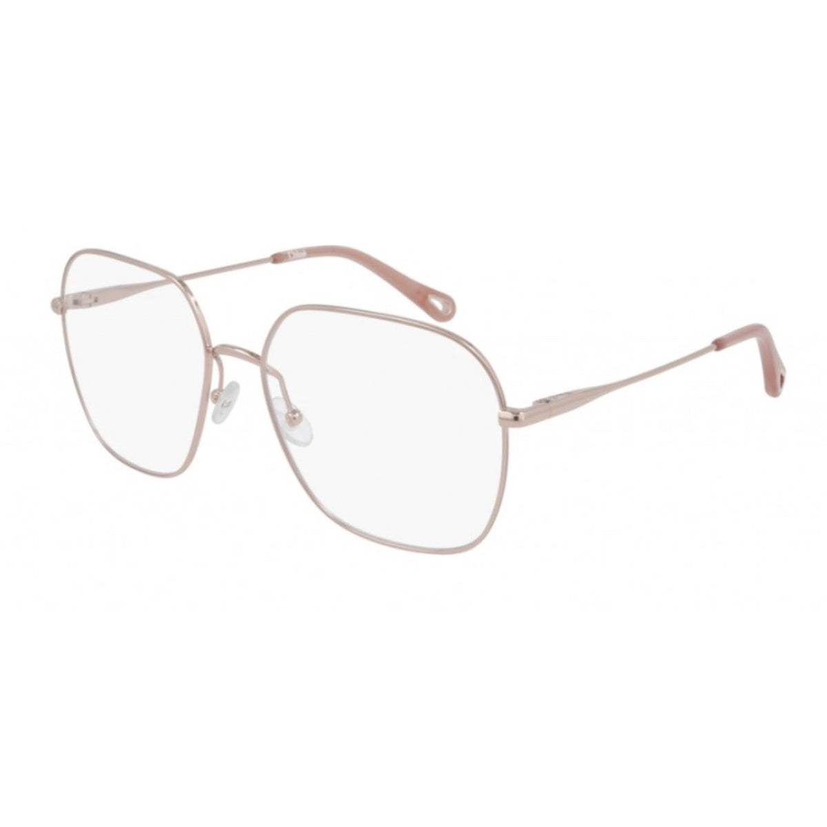 Chloé Women's Sunglasses Spring Summer 2021 Gold Transparent Demo Lens Demo Lens Red CH0023O 002