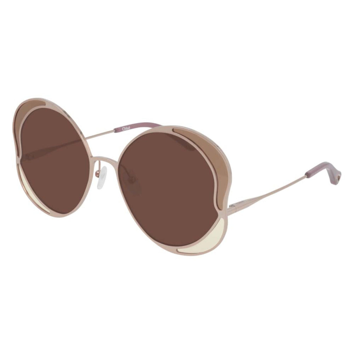 Chloé Women's Sunglasses Spring Summer 2021 Gold Red Nylon Nylon Red CH0024S 004