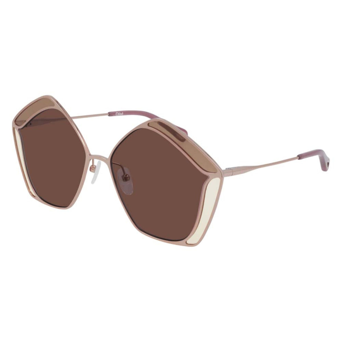 Chloé Women's Sunglasses Spring Summer 2021 Gold Red Nylon Nylon Red CH0026S 004