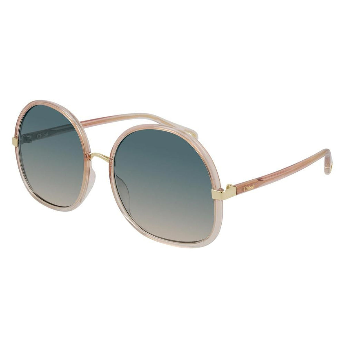 Chloé Women's Sunglasses Spring Summer 2021 Orange Multicolor Nylon Nylon Beige CH0029S 004