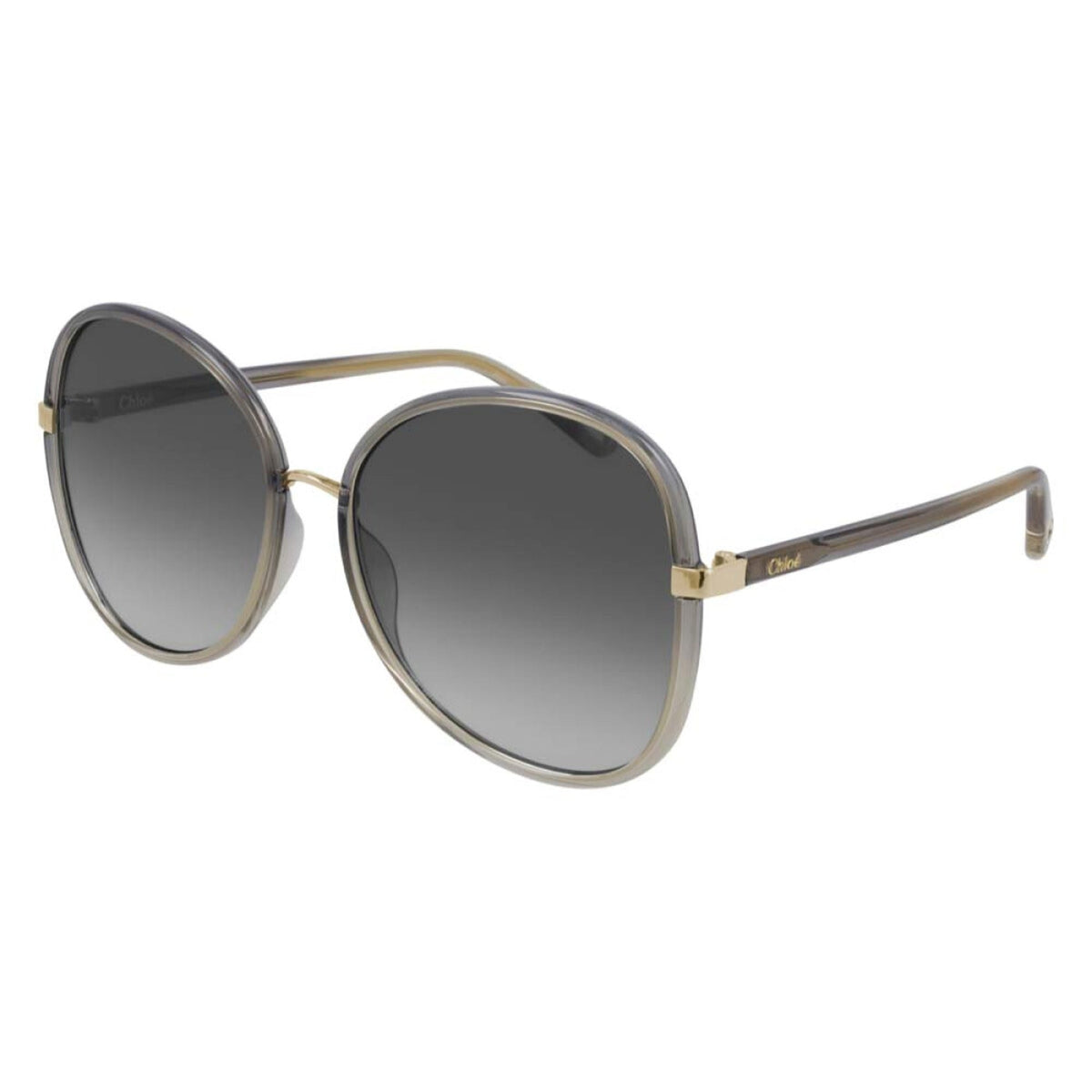 Chloé Women's Sunglasses Spring Summer 2021 Grey Grey Nylon Nylon Beige CH0030S 001