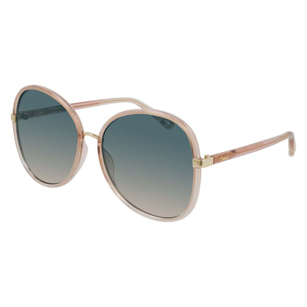 Chloé Women's Sunglasses Spring Summer 2021 Orange Multicolor Nylon Nylon Beige CH0030S 004