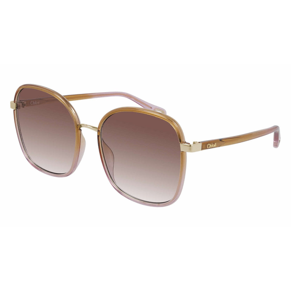 Chloé Women's Sunglasses Spring Summer 2021 Yellow Orange Nylon Nylon Pink CH0031SA 002