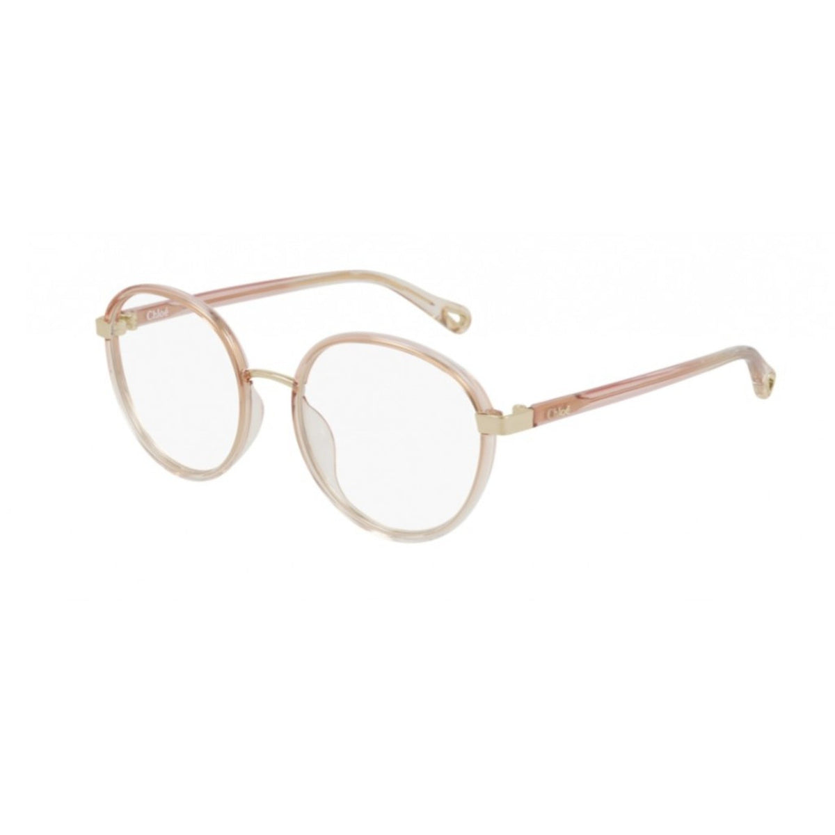 Chloé Women's Sunglasses Spring Summer 2021 Orange Transparent Demo Lens Demo Lens Beige CH0033O 003
