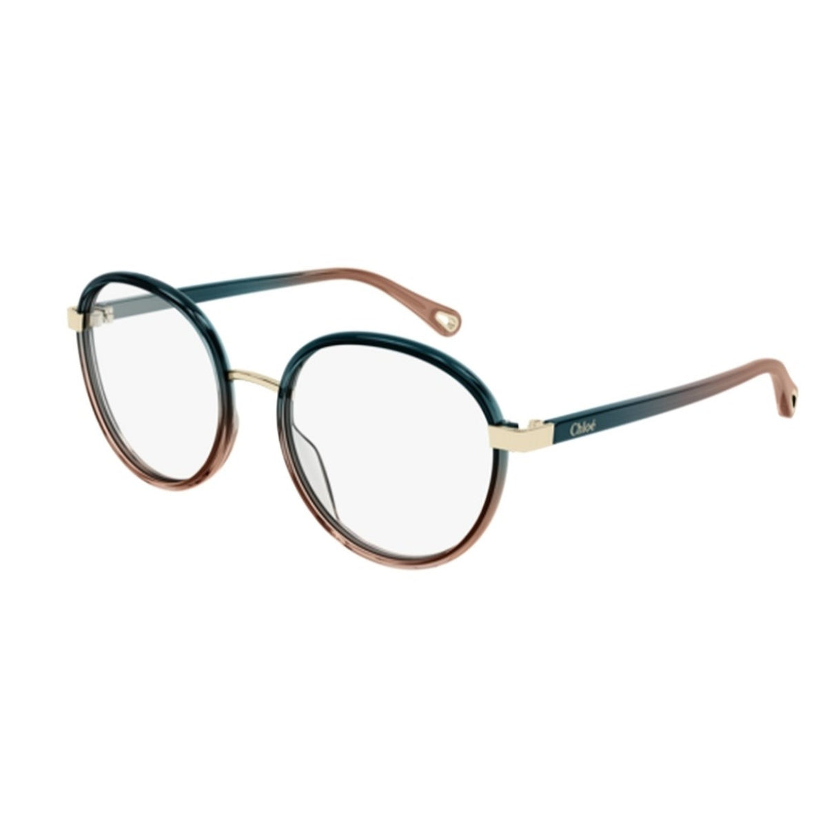 Chloé Women's Sunglasses Fall Winter 2021 Green Transparent Demo Lens Demo Lens Orange CH0033O 006