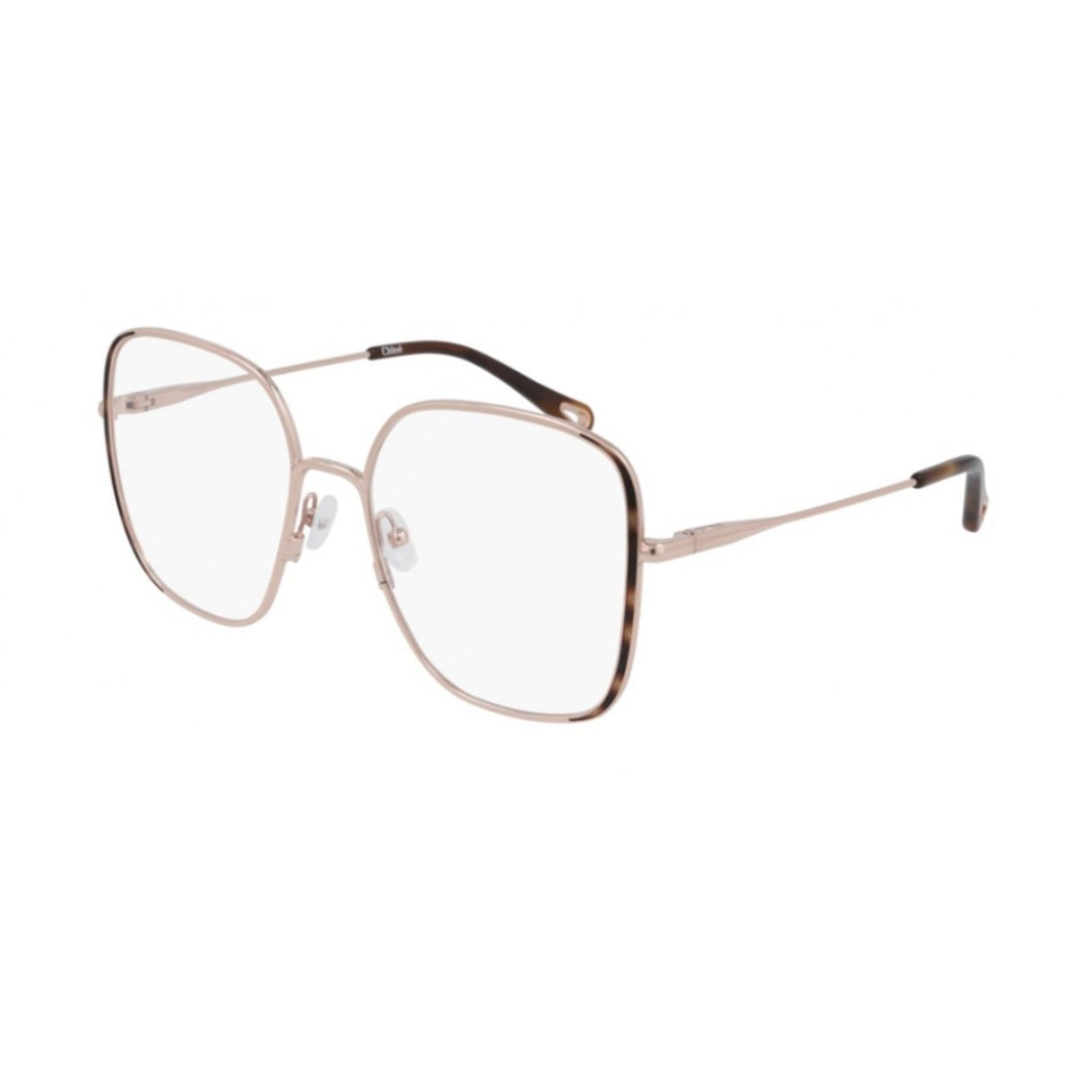 Chloé Women's Sunglasses Spring Summer 2021 Gold Transparent Demo Lens Demo Lens Red CH0038O 002
