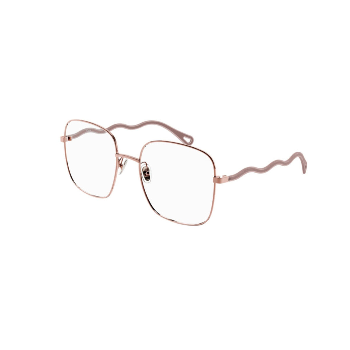 Chloé Women's Sunglasses Fall Winter 2021 Brown Transparent Demo Lens Demo Lens Shiny CH0056O 001