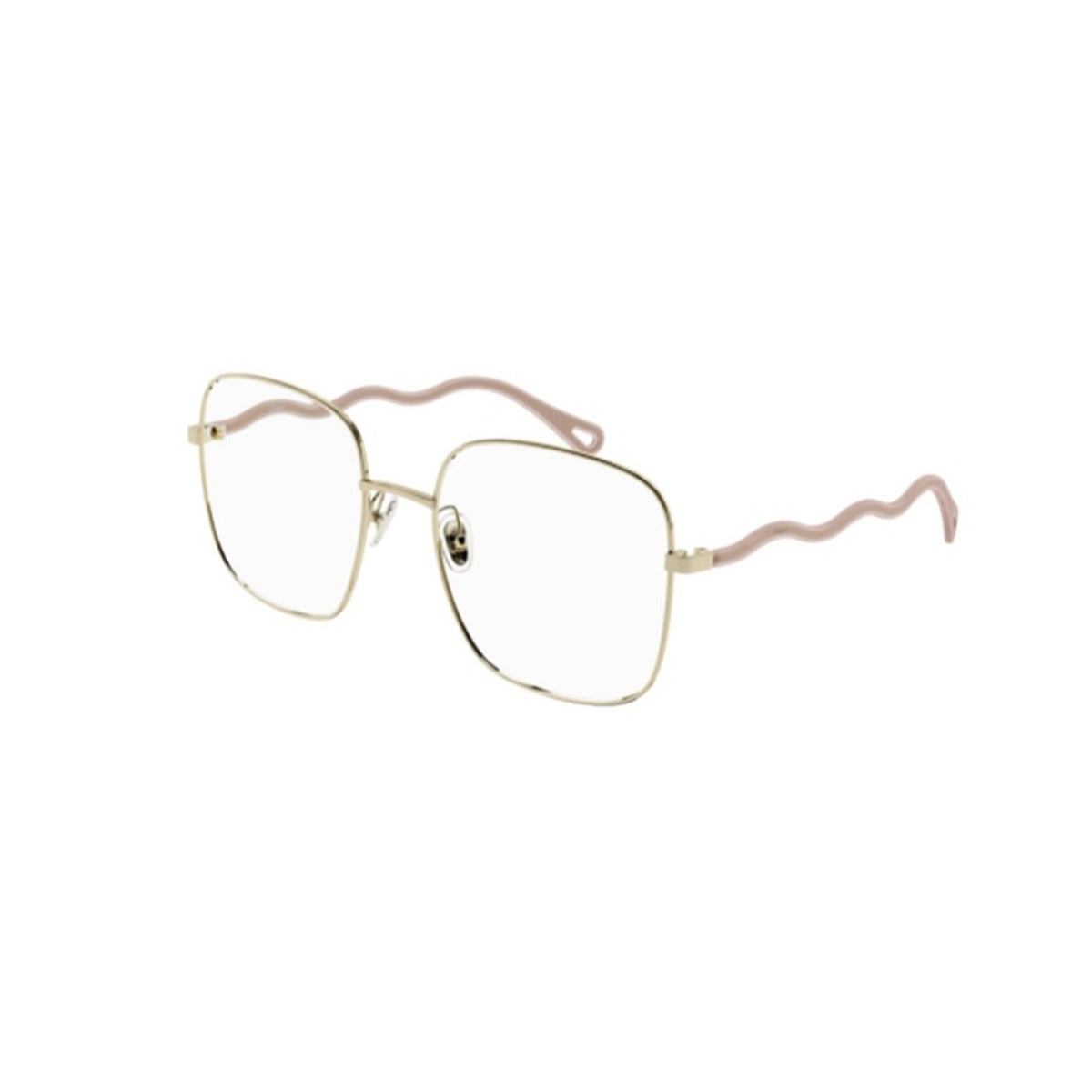Chloé Women's Sunglasses Fall Winter 2021 Gold Transparent Demo Lens Demo Lens Shiny CH0056O 003