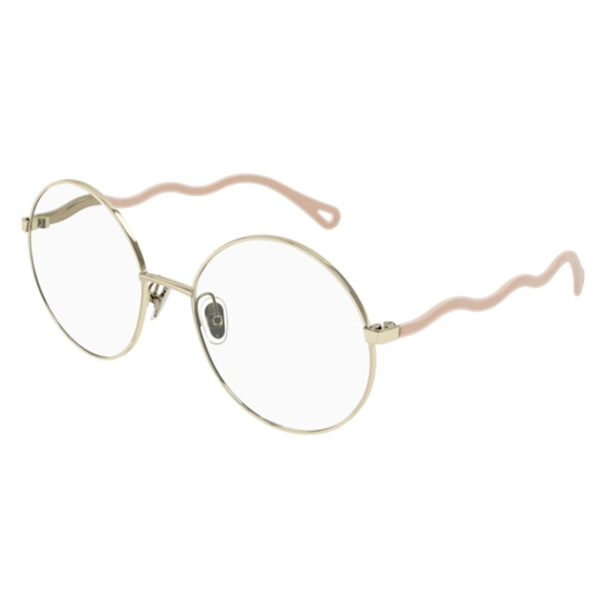 Chloé Women's Sunglasses Fall Winter 2021 Gold Transparent Demo Lens Demo Lens Shiny CH0057O 003