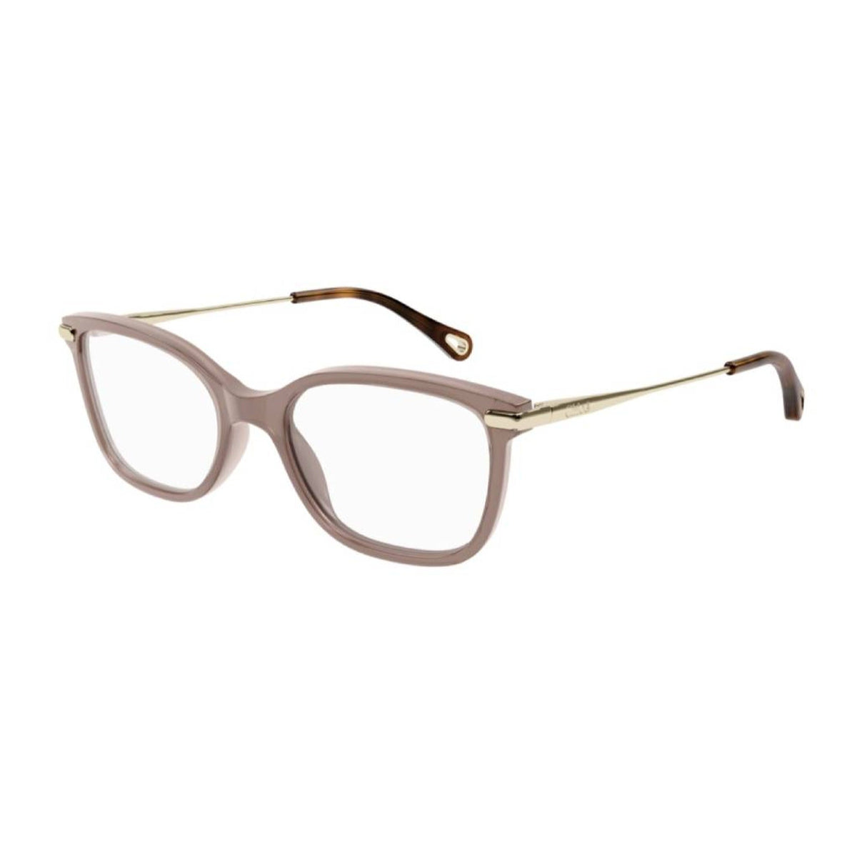 Chloé Women's Sunglasses Fall Winter 2021 Brown Transparent Demo Lens Demo Lens Shiny CH0059O 002