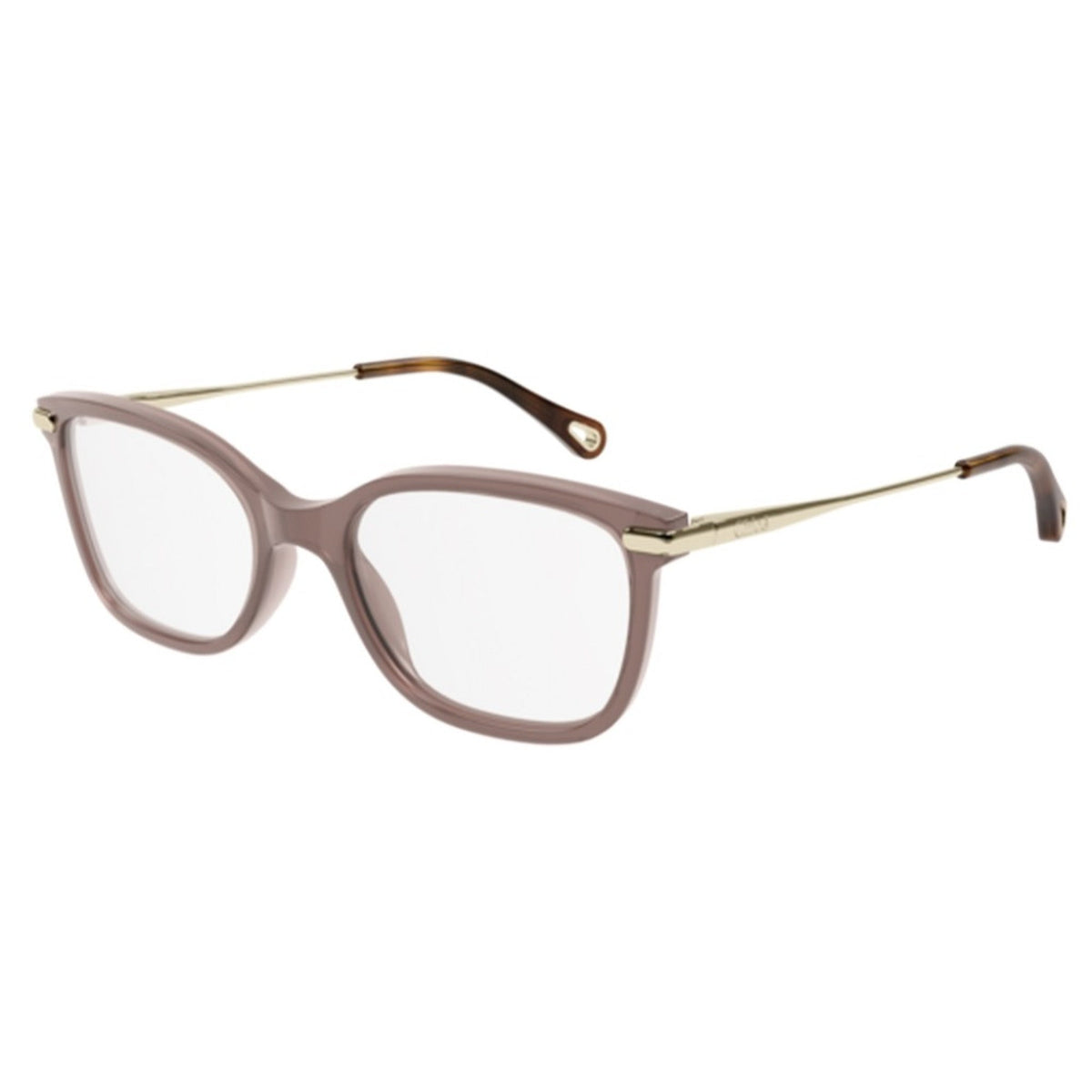 Chloé Women's Sunglasses Fall Winter 2021 Brown Transparent Demo Lens Demo Lens Shiny CH0059O 010