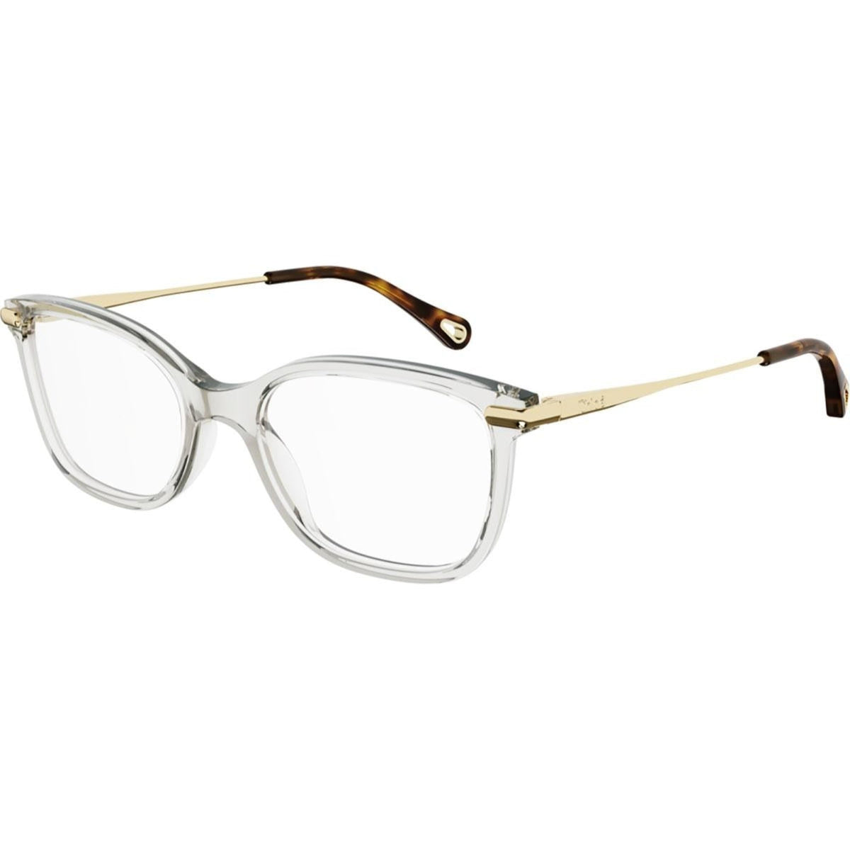 Chloé Women's Sunglasses Fall Winter 2021 Pink Transparent Demo Lens Demo Lens Transparent CH0059O 011