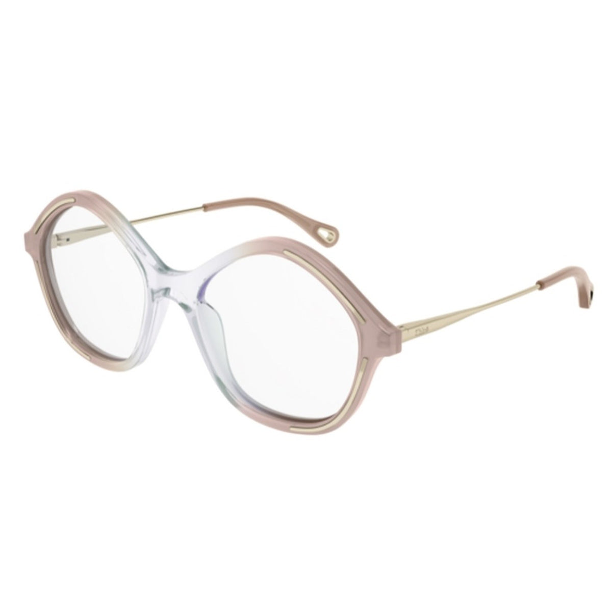 Chloé Women's Sunglasses Fall Winter 2021 Nude Transparent Demo Lens Demo Lens Nude CH0062O 002