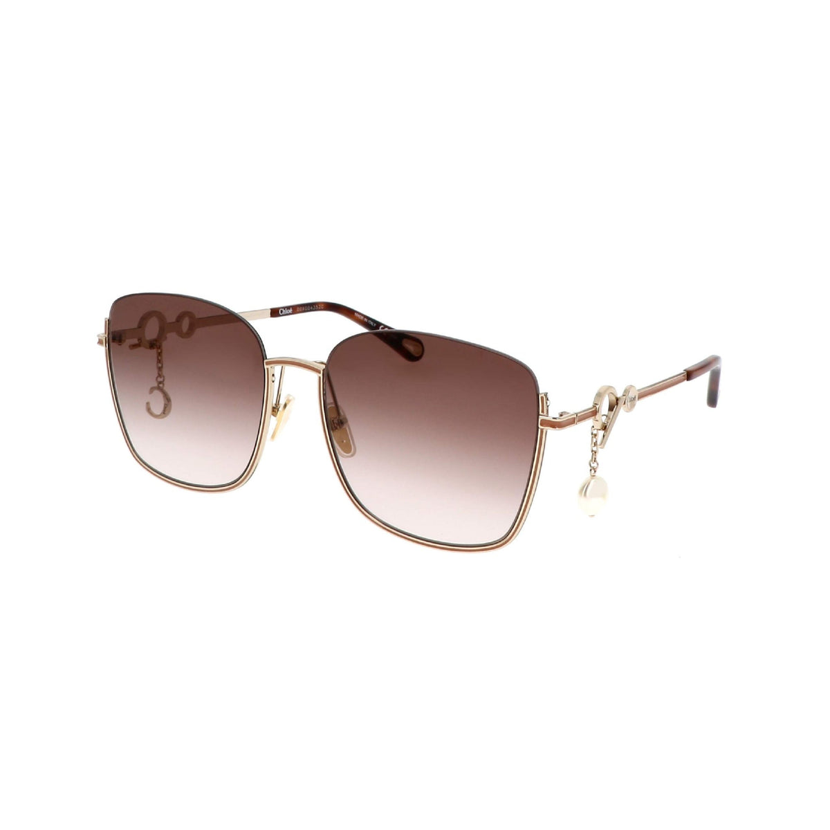 Chloé Women's Sunglasses Fall Winter 2021 Gold Brown Nylon Nylon Gold CH0070SK 003