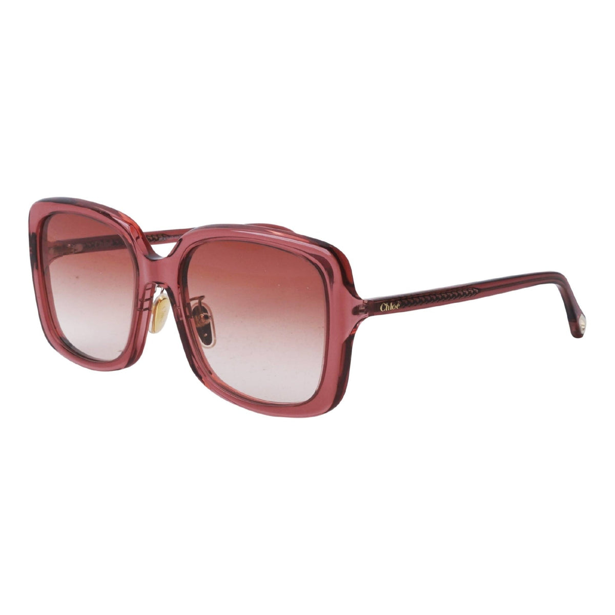 Chloé Women's Sunglasses Fall Winter 2021 Pink Orange CR 39 CR 39 Pink CH0073SK 003