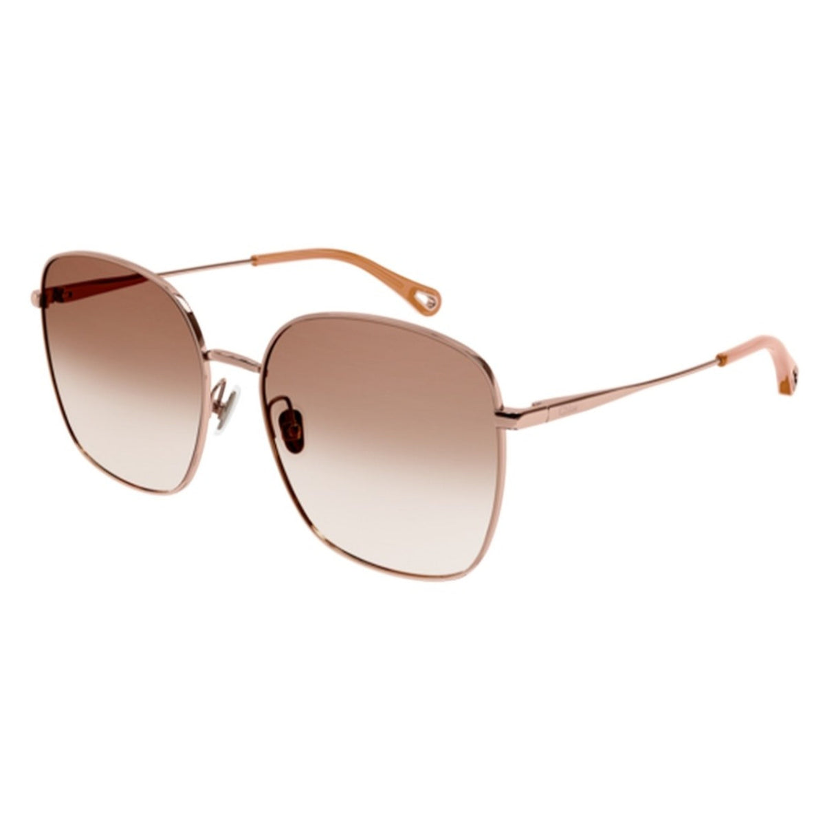 Chloé Women's Sunglasses Fall Winter 2021 Gold Orange Nylon Nylon Red CH0076SK 002