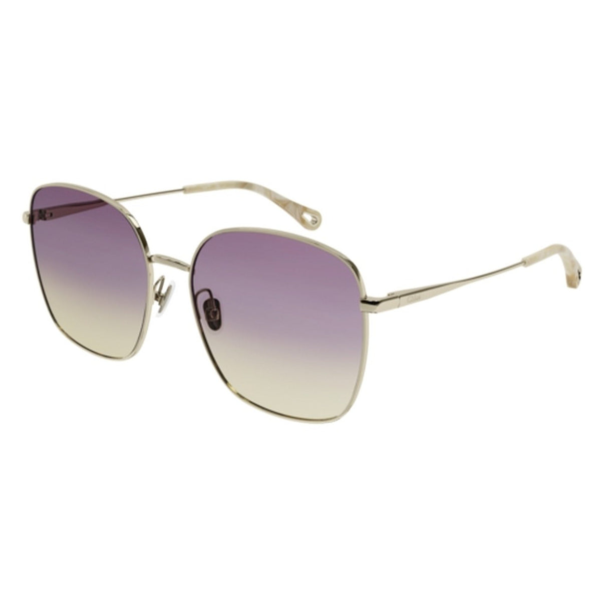 Chloé Women's Sunglasses Fall Winter 2021 Gold Pink Nylon Nylon Light CH0076SK 004