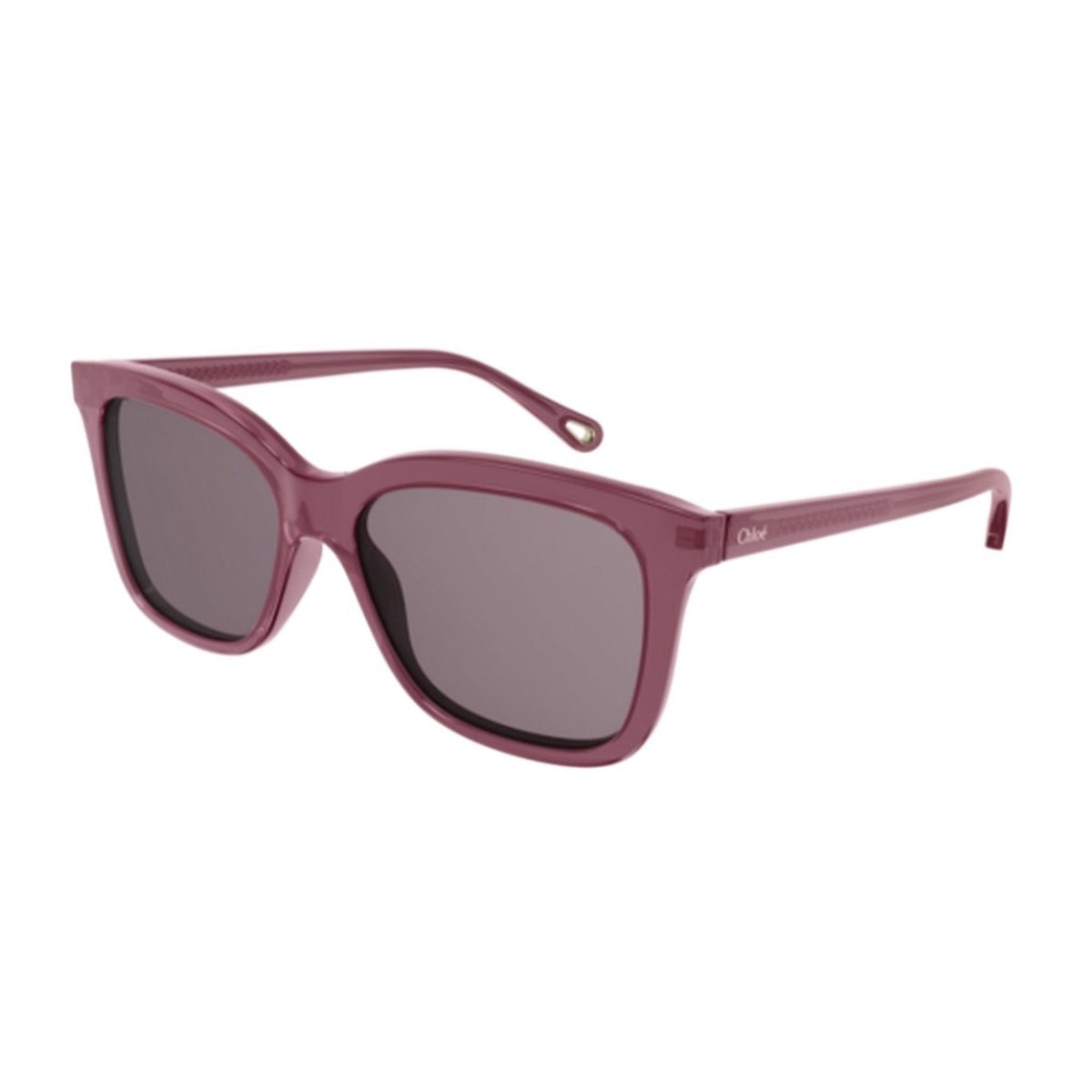 Chloé Women's Sunglasses Fall Winter 2021 Burgundy Violet Nylon Nylon Shiny CH0079S 004