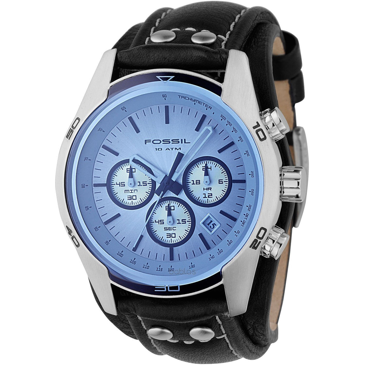 Fossil Men's CH2564 Coachman Chronograph Black Leather Watch