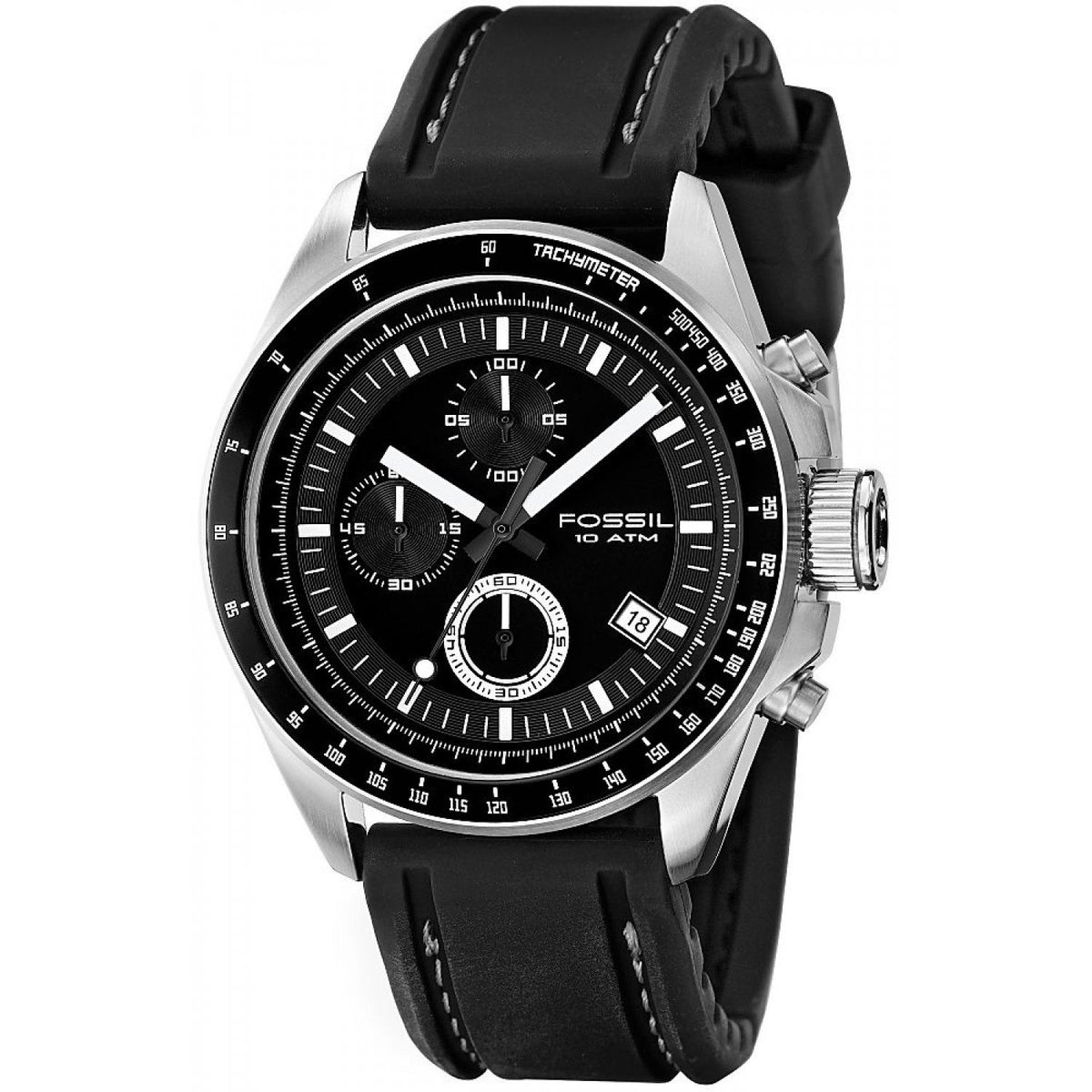 Fossil Men's CH2573 Decker Chronograph Black Silicone Watch