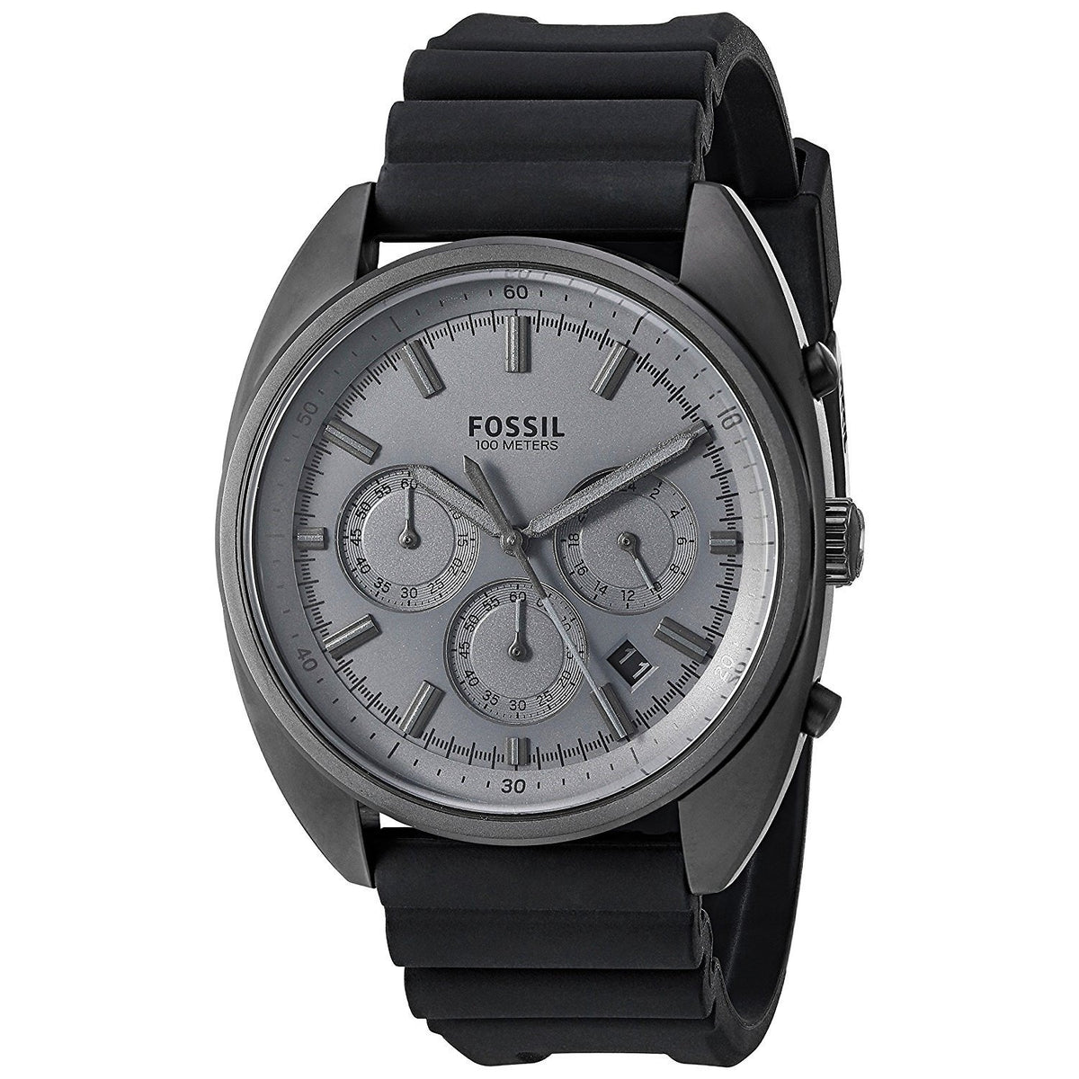 Fossil Men's CH3046 Drifter Chronograph Black Silicone Watch
