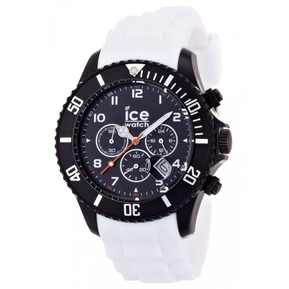Ice Watch Men&#39;s CHBWBS10 Chronograph White Rubber Watch