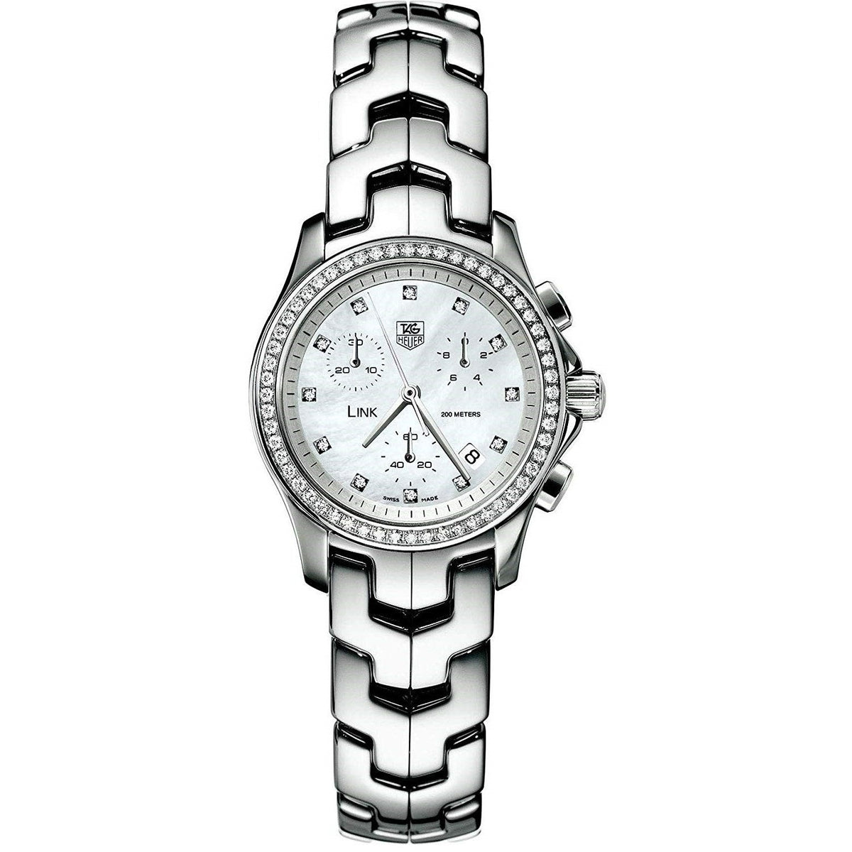 Tag Heuer Women&#39;s CJF1314.BA0572 Link Chronograph Stainless Steel Watch