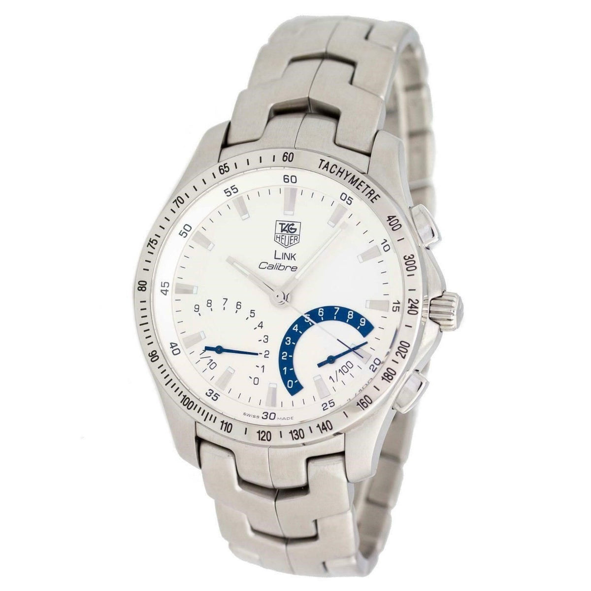 Tag Heuer Men s CJF7111.BA0587 Link Calibre Chronograph Stainless Stee Bezali