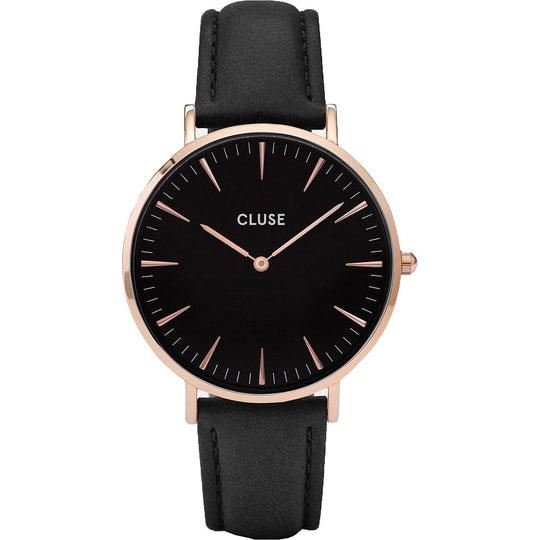 Cluse Women's CL18001 La Boheme Black Leather Watch