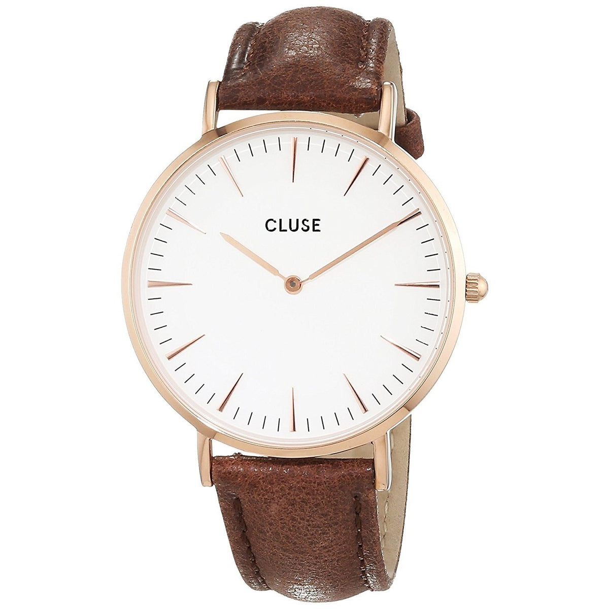 Cluse Women&#39;s CL18010 La Boheme Brown Leather Watch