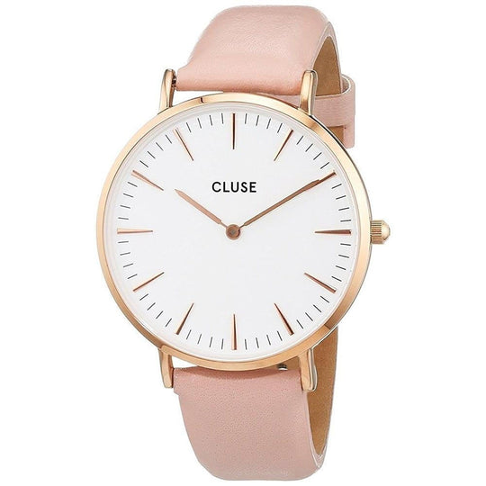 Cluse Women's CL18014 La Boheme Pink Leather Watch