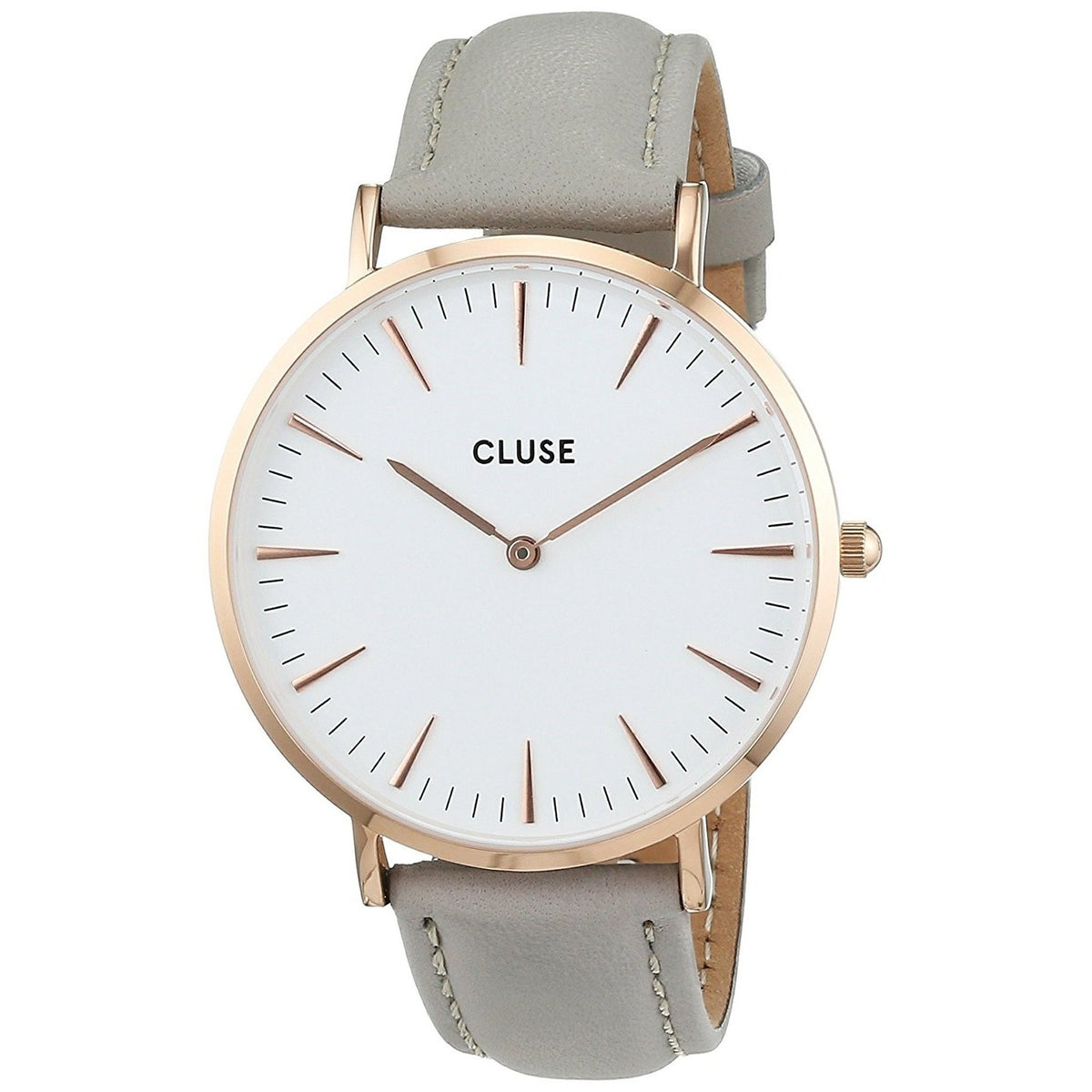 Cluse Women&#39;s CL18015 La Boheme Grey Leather Watch