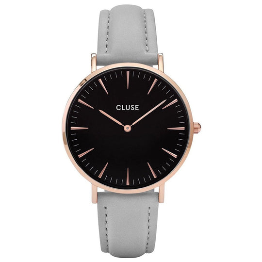 Cluse Women's CL18018 La Boheme Grey Leather Watch