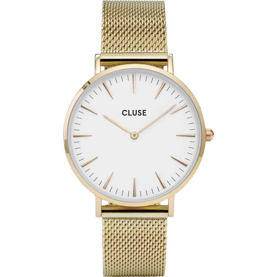 Cluse Women&#39;s CL18109 La Boheme Gold-Tone Stainless Steel Watch