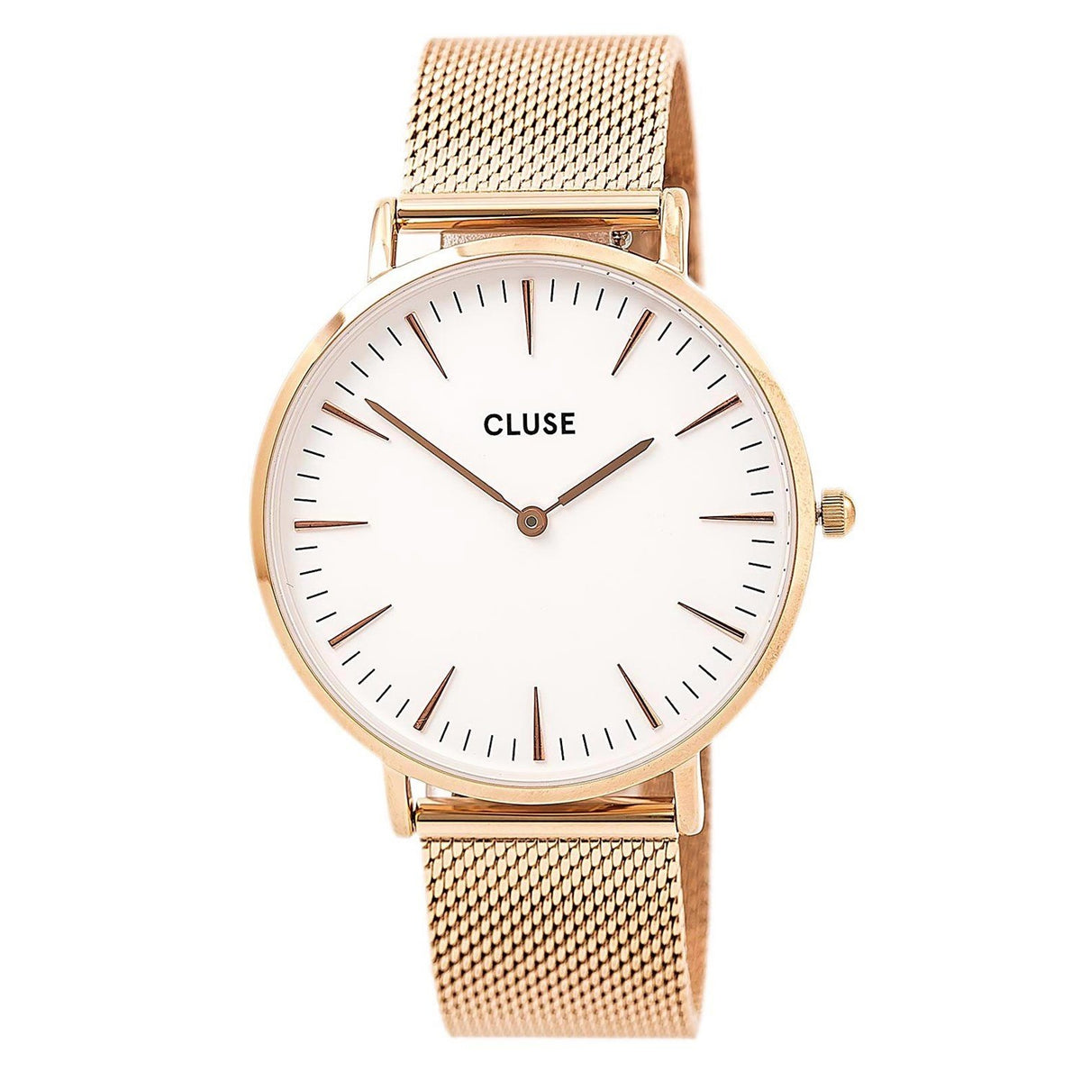 Cluse Women&#39;s CL18112 La Boheme Rose-Tone Stainless Steel Watch