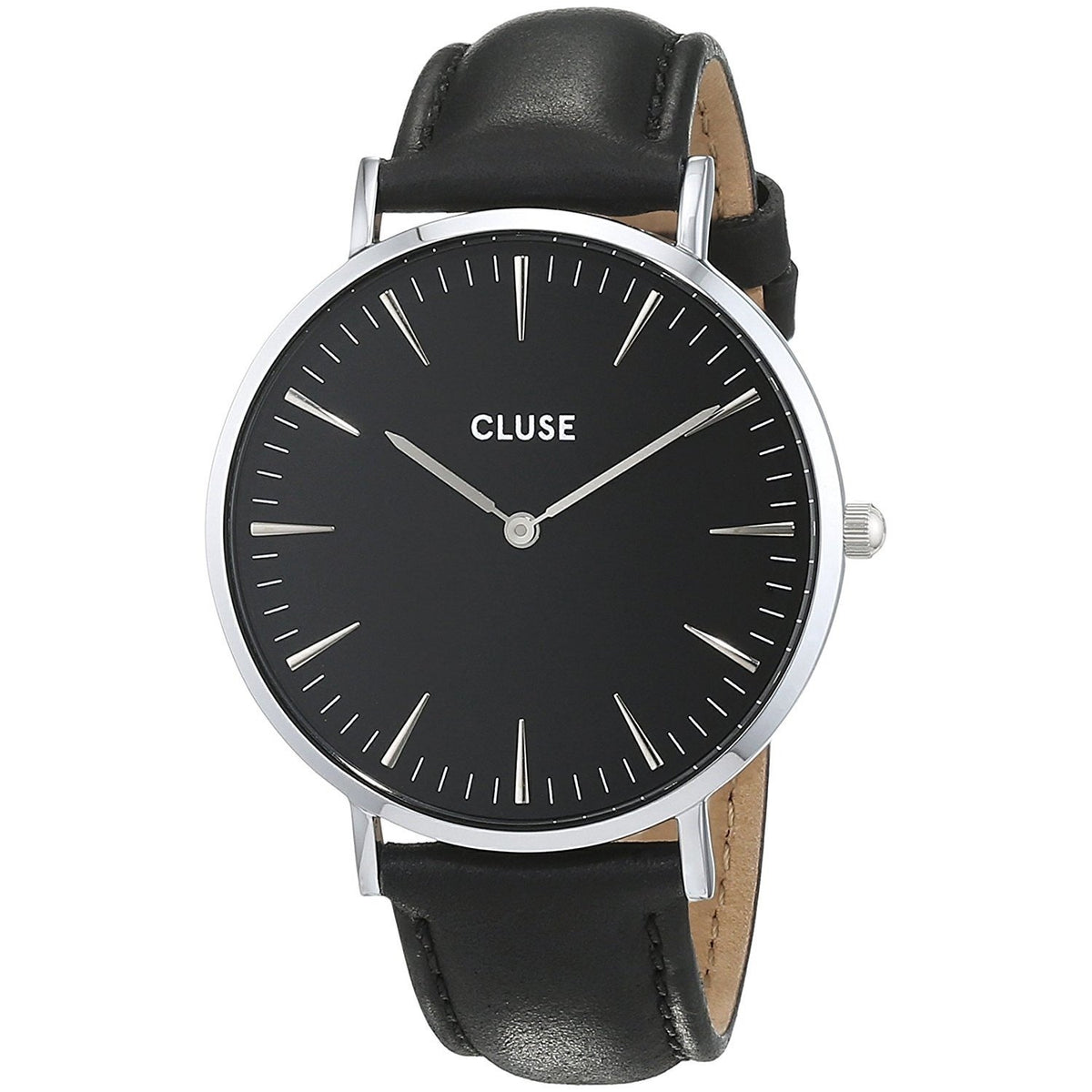 Cluse Women&#39;s CL18201 La Boheme Black Leather Watch