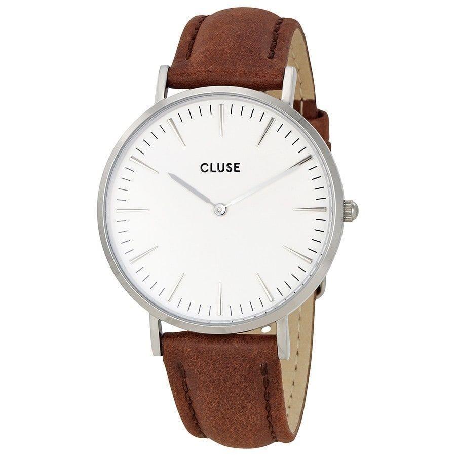 Cluse Women&#39;s CL18210 La Boheme Brown Leather Watch