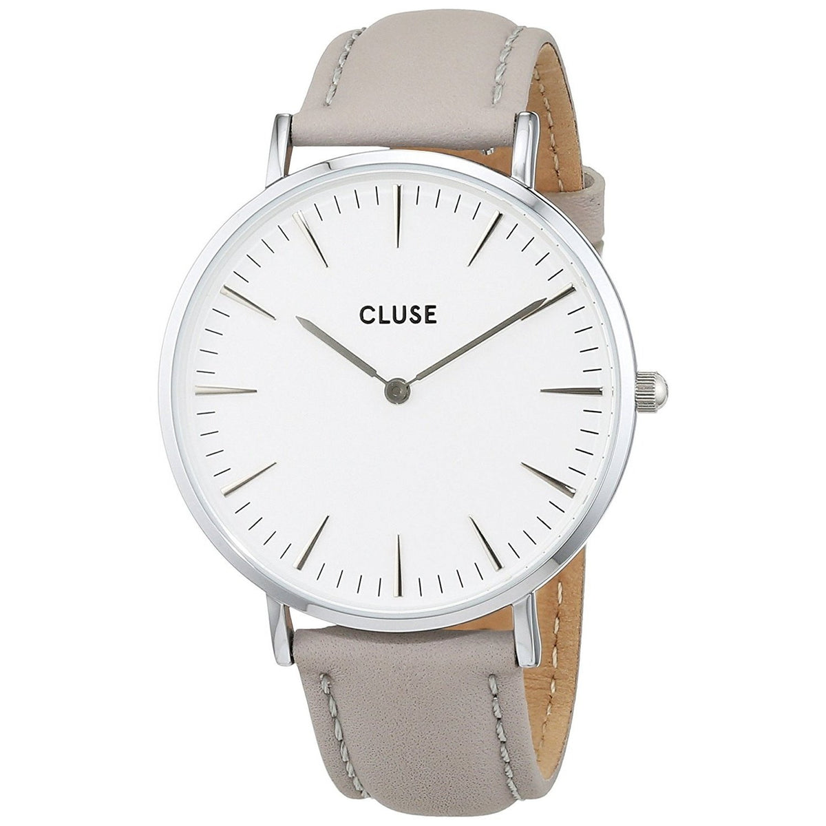 Cluse Women&#39;s CL18215 La Boheme Grey Leather Watch