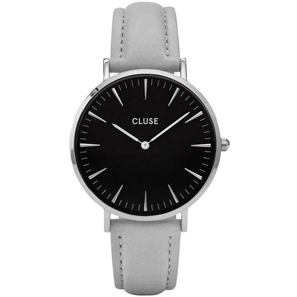 Cluse Women&#39;s CL18218 La Boheme Grey Leather Watch