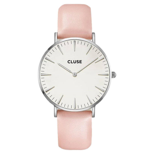Cluse Women's CL18231 La Boheme Pink Leather Watch