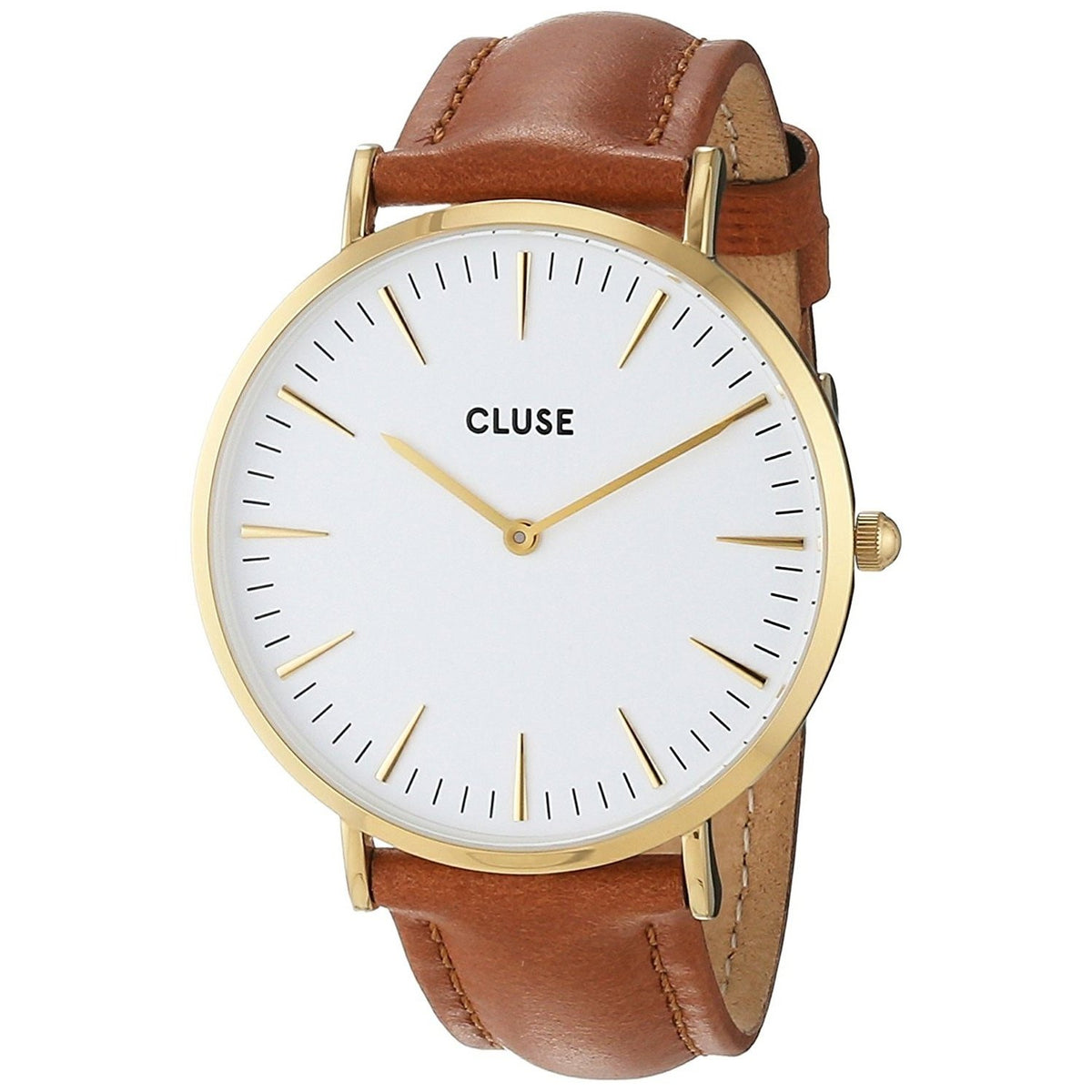 Cluse Women&#39;s CL18409 La Boheme Brown Leather Watch