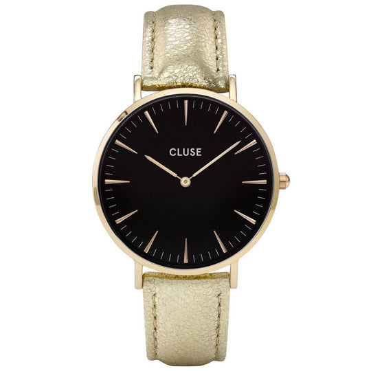 Cluse Women's CL18422 La Boheme Gold-Tone Leather Watch