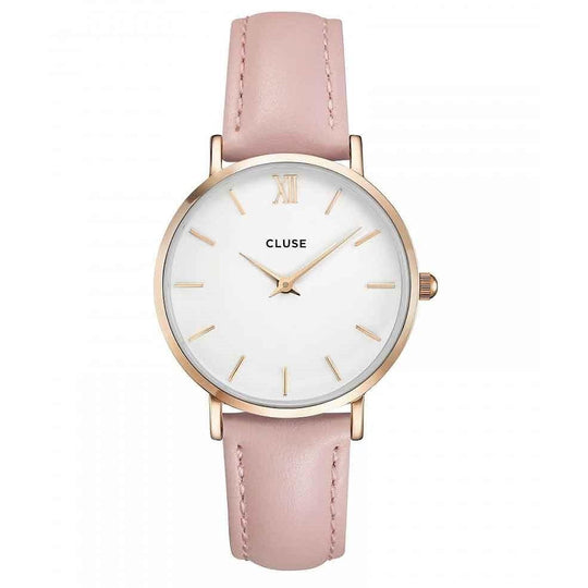 Cluse Women's CL30001 Minuit Pink Leather Watch