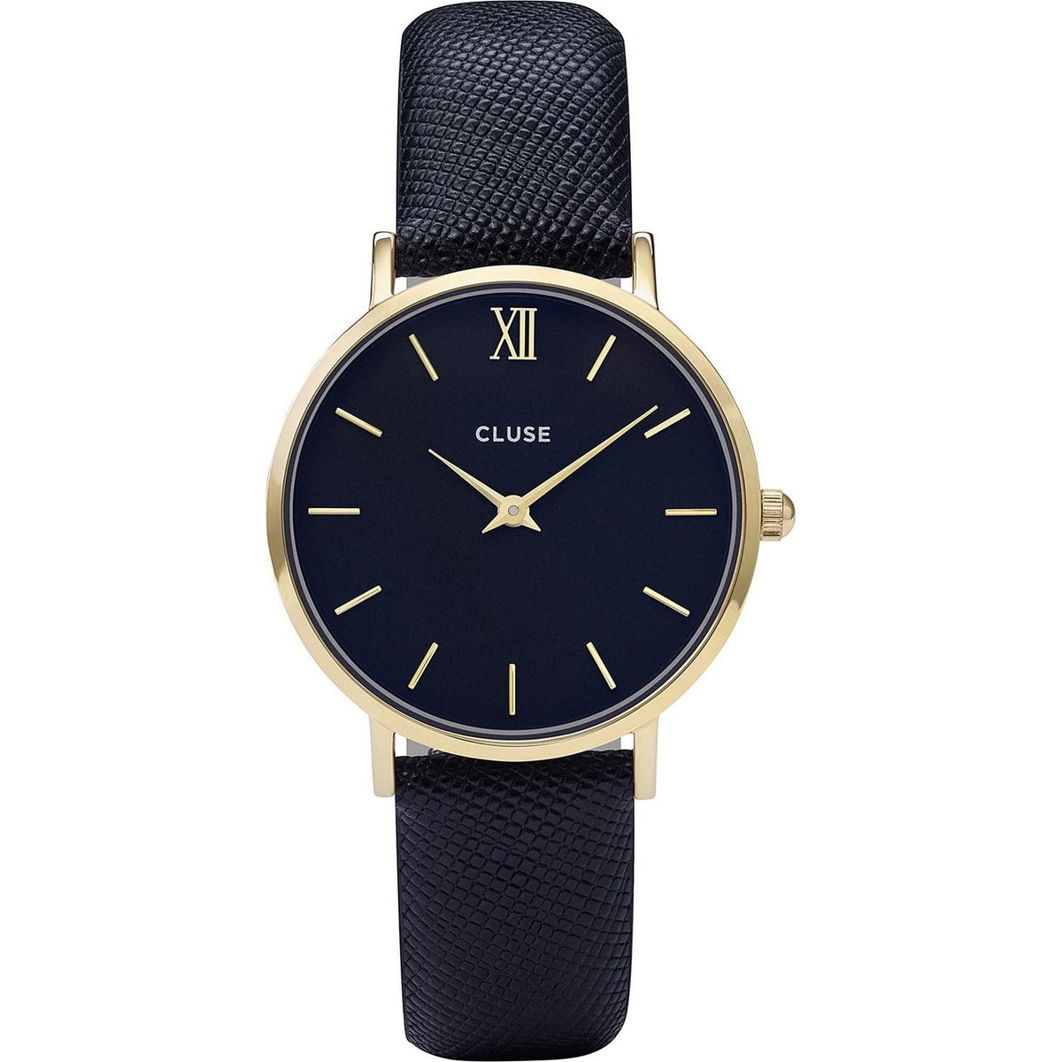 Cluse Women&#39;s CL30014 Minuit Blue Leather Watch