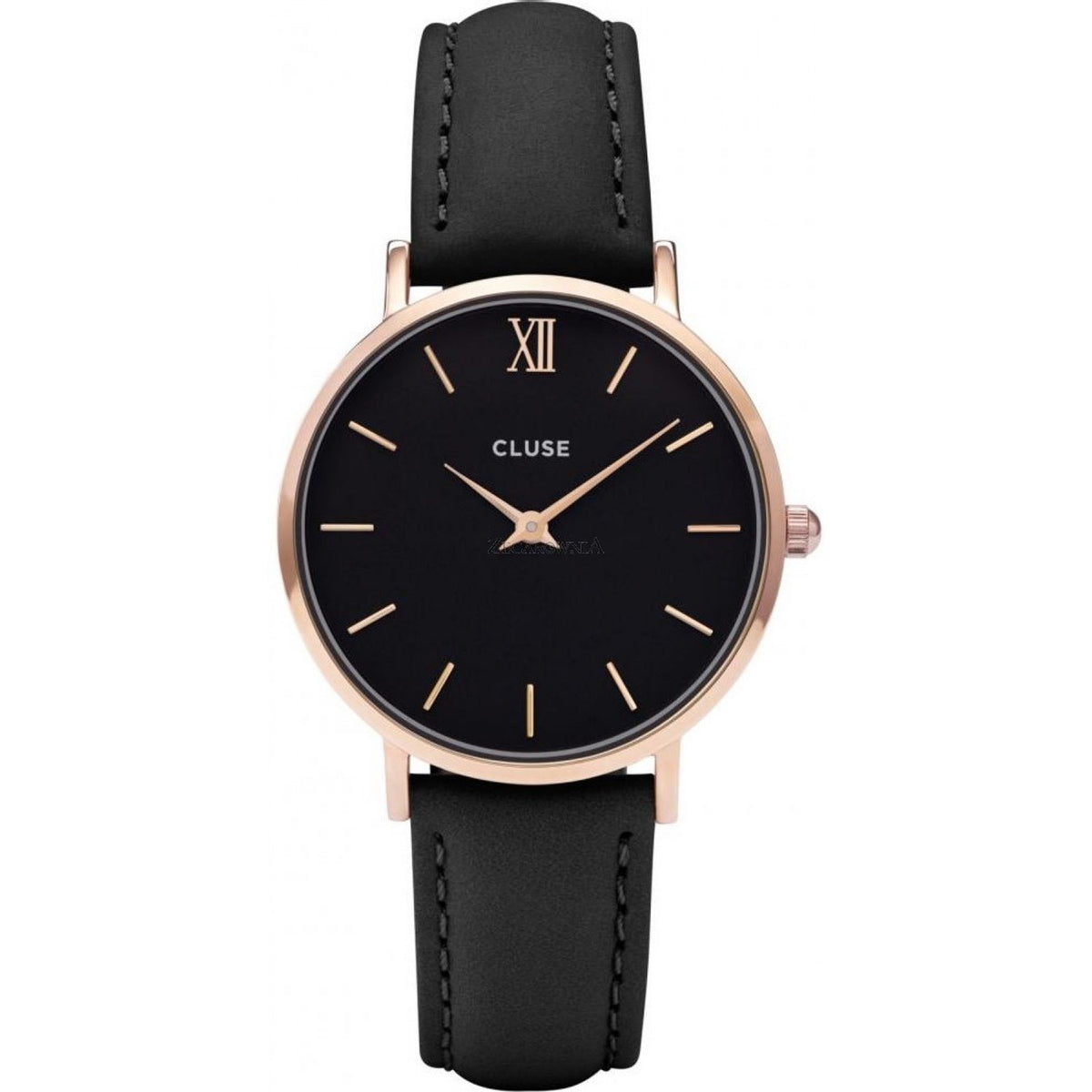 Cluse Women&#39;s CL30022 Minuit Black Leather Watch